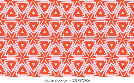 New elegant background with curved line in triangular style. Vector. Light coral shade. Smart business design.