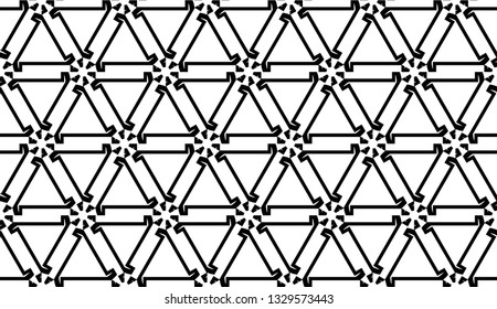 New elegant background with curved line in triangular style. Vector. Black, White. Smart business design