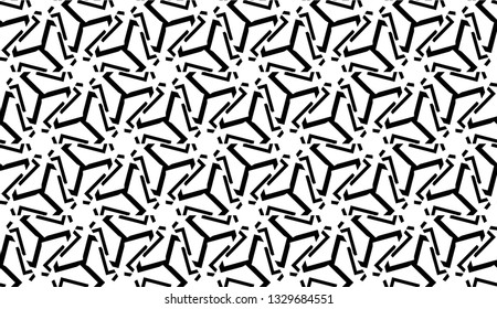 New elegant background with curved line in triangular style. Vector. Black, White. Smart business design