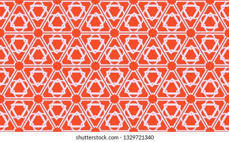 New elegant background with curved line in triangular style. Vector. Light coral shade. Smart business design.
