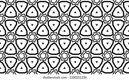 New elegant background with curved line in triangular style. Vector. Black, White. Smart business design