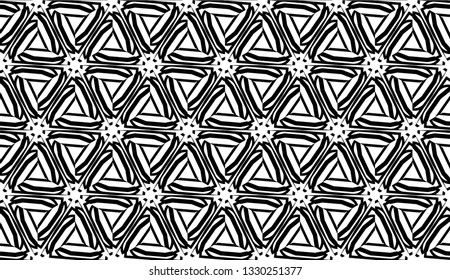 New elegant background with curved line in triangular style. Vector. Black, White. Smart business design