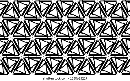 New elegant background with curved line in triangular style. Vector. Black, White. Smart business design