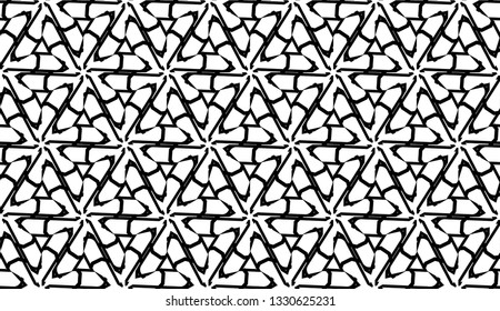 New elegant background with curved line in triangular style. Vector. Black, White. Smart business design