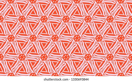 New elegant background with curved line in triangular style. Vector. Light coral shade. Smart business design.
