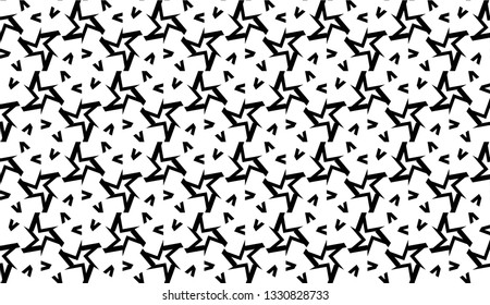 New elegant background with curved line in triangular style. Vector. Black, White. Smart business design