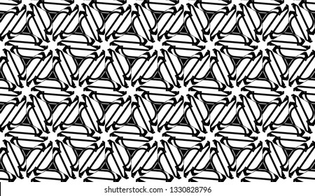New elegant background with curved line in triangular style. Vector. Black, White. Smart business design