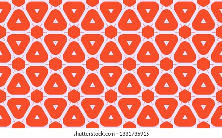 New elegant background with curved line in triangular style. Vector. Light coral shade. Smart business design.