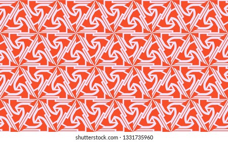 New elegant background with curved line in triangular style. Vector. Light coral shade. Smart business design.