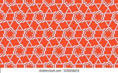New elegant background with curved line in triangular style. Vector. Light coral shade. Smart business design.
