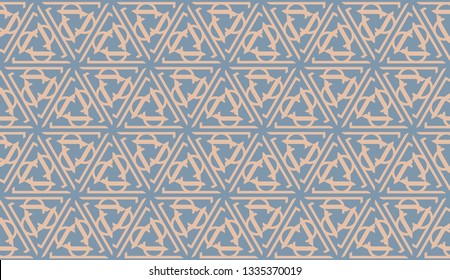 New elegant background with curved line in triangular style. Vector