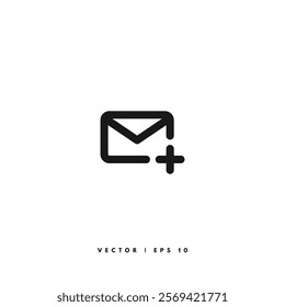 New Email Icon. Editable Stroke
