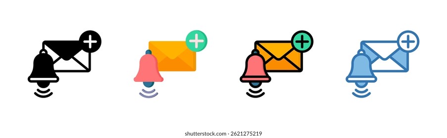 Nuevo elemento de icono de correo electrónico para el diseño