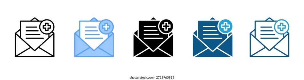 Novo ícone Email define coleção de vários estilos