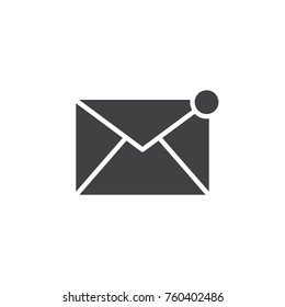 New, email incoming message icon vector, filled flat sign, solid pictogram isolated on white. Envelope symbol, logo illustration.