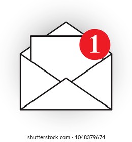 New email  New messages notification icon