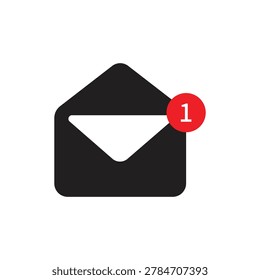 New email notification symbol icon, Unread message sign template