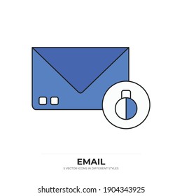 nuevo icono de tipo de vector de correo electrónico