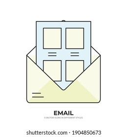 new email vector type icon