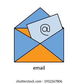 nuevo icono de tipo de vector de correo electrónico