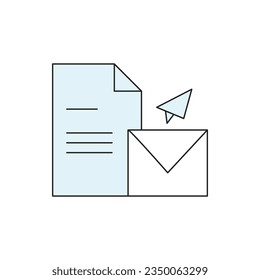 new email vector type icon