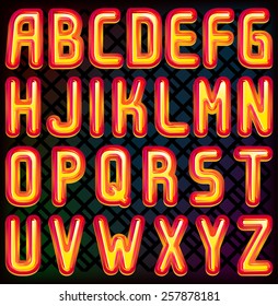 New embossed art font Part 1/2 ABC