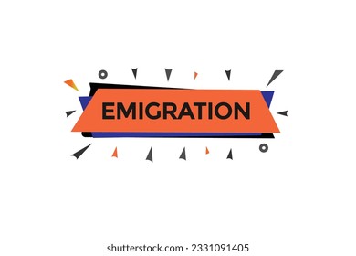 nueva emigración, nivel, signo, discurso, cartel de burbuja,
