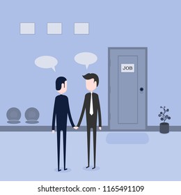 New employee applicant.Job interview.Human Resources officer.Interviewing.Job search. 