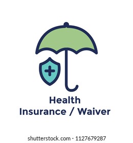 New Employee Hiring Process icon w health insurance waiver