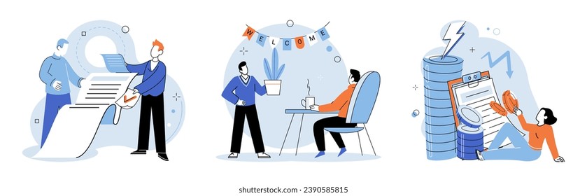 New employee. Vector illustration. The new employee brings fresh insights and perspectives clead to innovative solutions and improved business performance The new employee metaphor highlights value