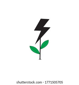 New energy, got inspiration from plants and the electric logo
