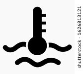 New engine coolant temperature icon Commercial line vector icon for websites and mobile minimalistic flat design.