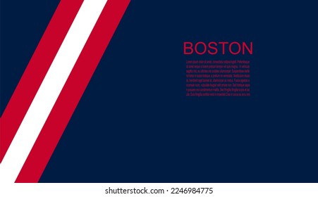 New England Patriots american footbal team uniform colors. Template for presentation or infographics.