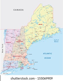 new england road map