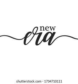 new era motivational print wall art calligraphy typography vector design