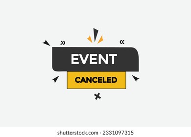 nuevo evento cancelado, nivel, signo, discurso, cartel de burbuja,
