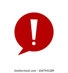 New Exclamation mark icon. Attention sign icon. Hazard warning symbol. Vector