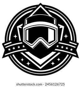 New experience virtual reality gaming clean design art for branding and different purposes