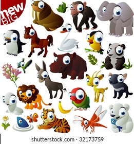 NEW extra big vector animal set