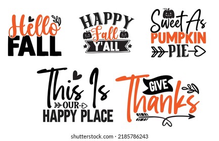 New Fall SVG Design Template