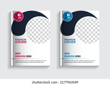 New Fashion book cover design template. social media post. annual reports. education book cover. corporate book cover design. banner. poster. flyer. leaflet. corporate bi-fold brochure. cover creative