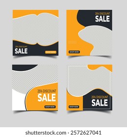 New fashion design web banner template