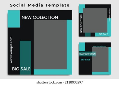New fashion sale social media post template