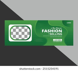 new fashion selling facebook banner template