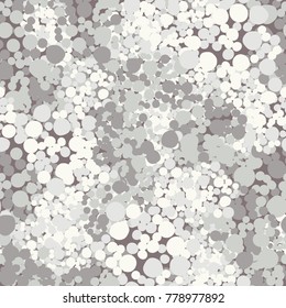 New fashionable camouflage. Seamless texture of rounded uneven spots.