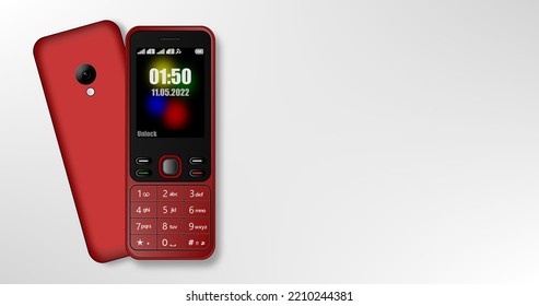 new feature phone design vector