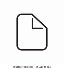 new file document icon sign vector