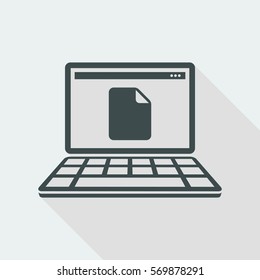 New file empty - Flat minimal icon