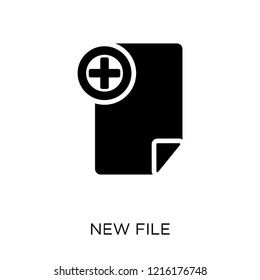 New File icon. New File symbol design from User interface collection. Simple element vector illustration on white background.