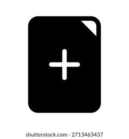 Ilustración de diseño de símbolo de Vector de icono de archivo Nuevo